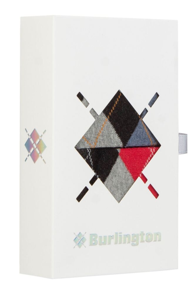 Sockshop BurlingtonMens Cotton Argyle Socks 2-Pair Gift Box