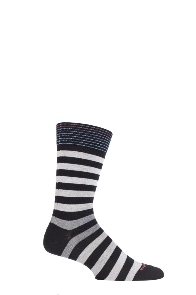 Sockshop BurlingtonMens Cotton Blackpool Multi Striped Socks