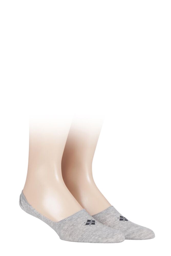 Sockshop BurlingtonMens Cotton Everyday Invisible Socks 2-Pair