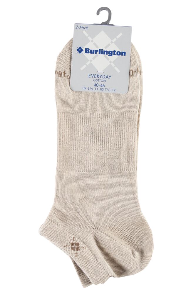 sockshop BurlingtonMens Cotton Everyday Trainer Socks 2-Pair