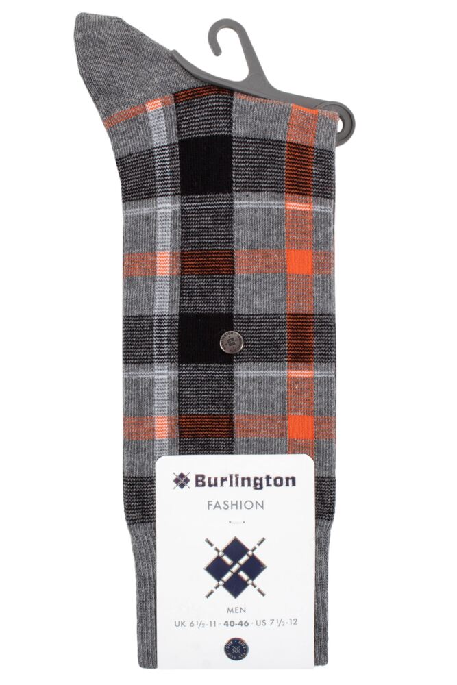 sockshop BurlingtonMens Cotton Heritage Check Socks