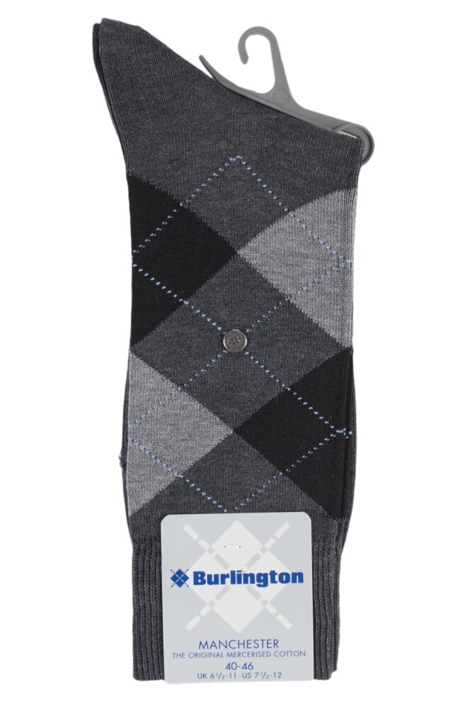 sockshop BurlingtonMens Cotton Manchester Argyle Socks