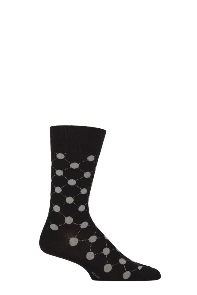Sockshop BurlingtonMens Daybreaker Large Spots Cotton Socks
