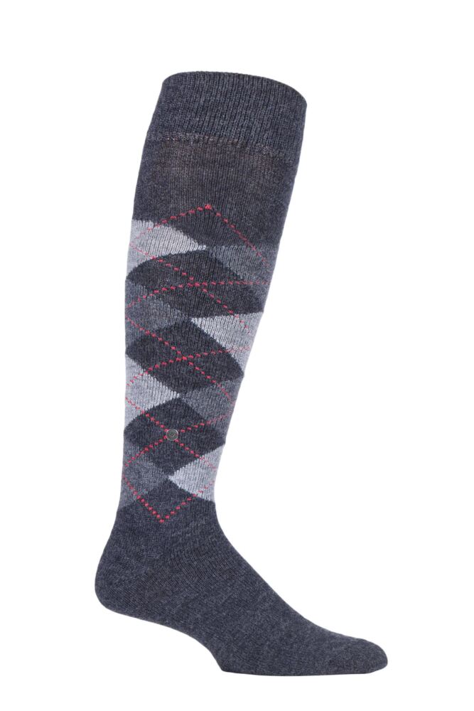 Sockshop BurlingtonMens Preston Extra Soft Argyle Knee High Socks