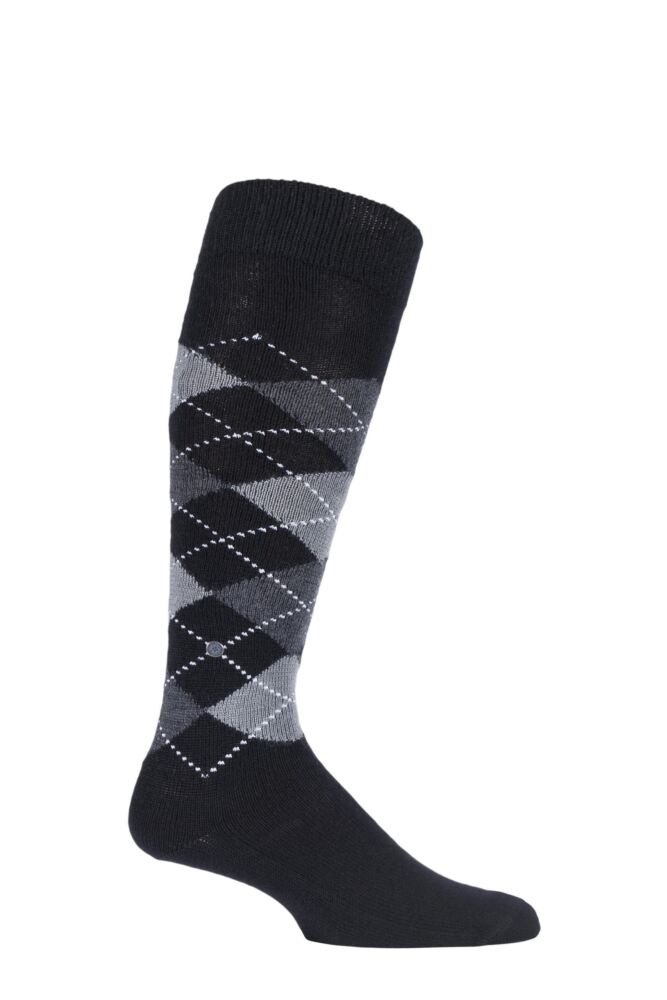 Sockshop BurlingtonMens Preston Extra Soft Argyle Knee High Socks