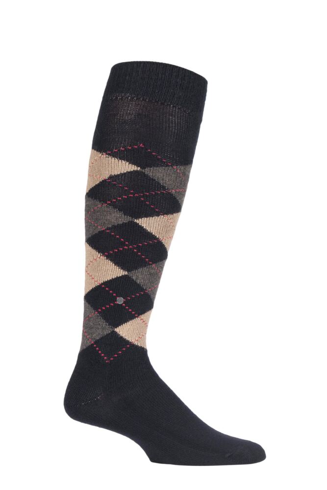Sockshop BurlingtonMens Preston Extra Soft Argyle Knee High Socks