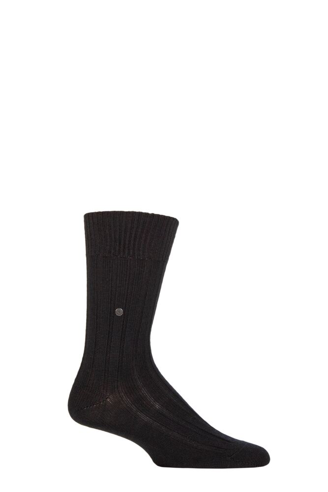 Sockshop BurlingtonMens Virgin Wool Dover Ribbed Socks