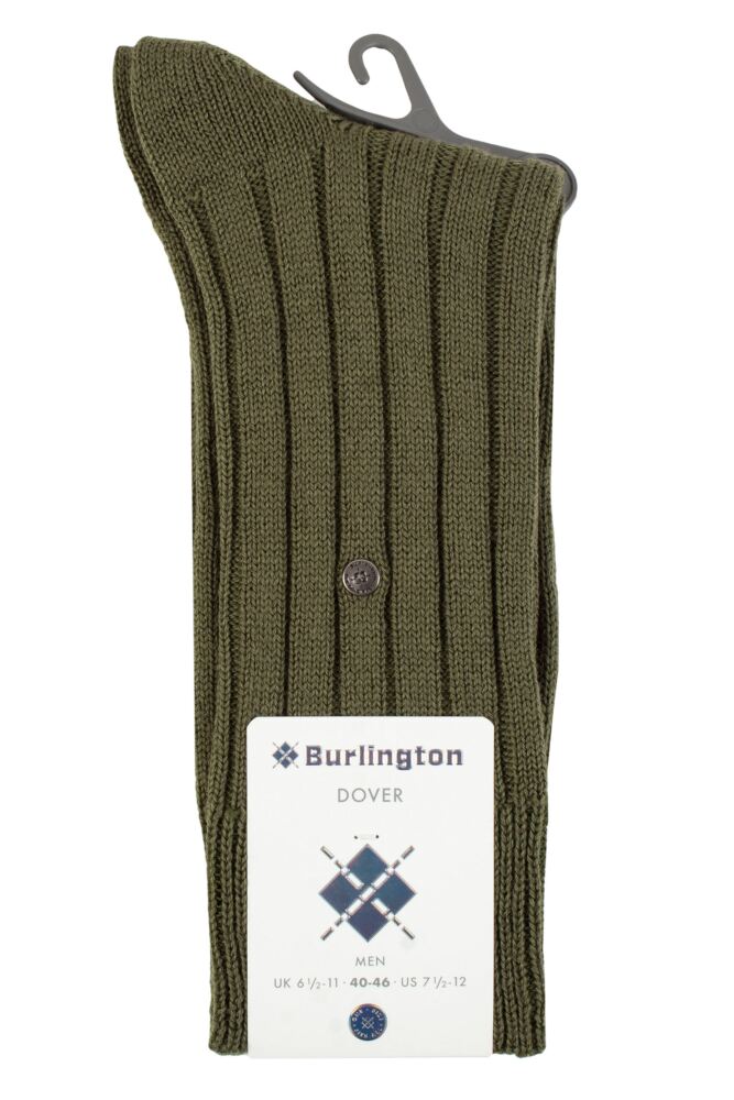 sockshop BurlingtonMens Virgin Wool Dover Ribbed Socks