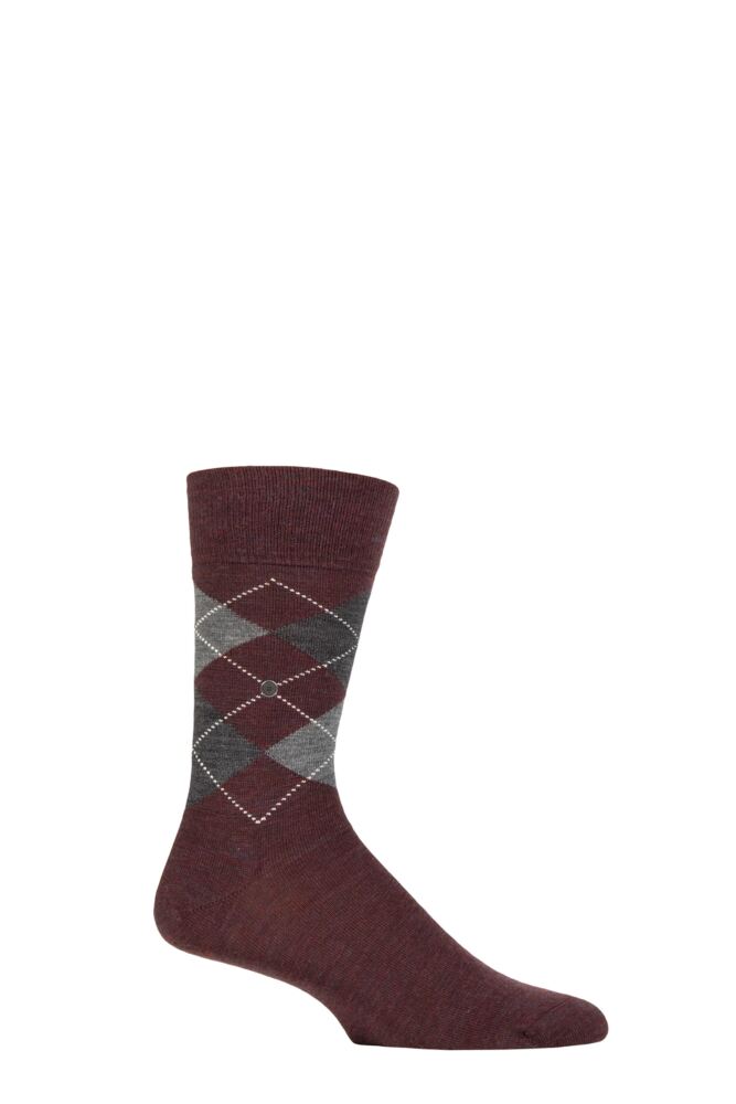 Sockshop BurlingtonMens Virgin Wool Edinburgh Argyle Socks