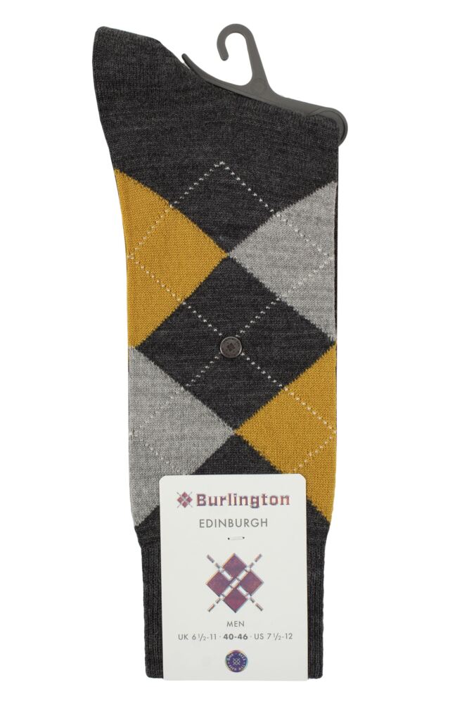 sockshop BurlingtonMens Virgin Wool Edinburgh Argyle Socks