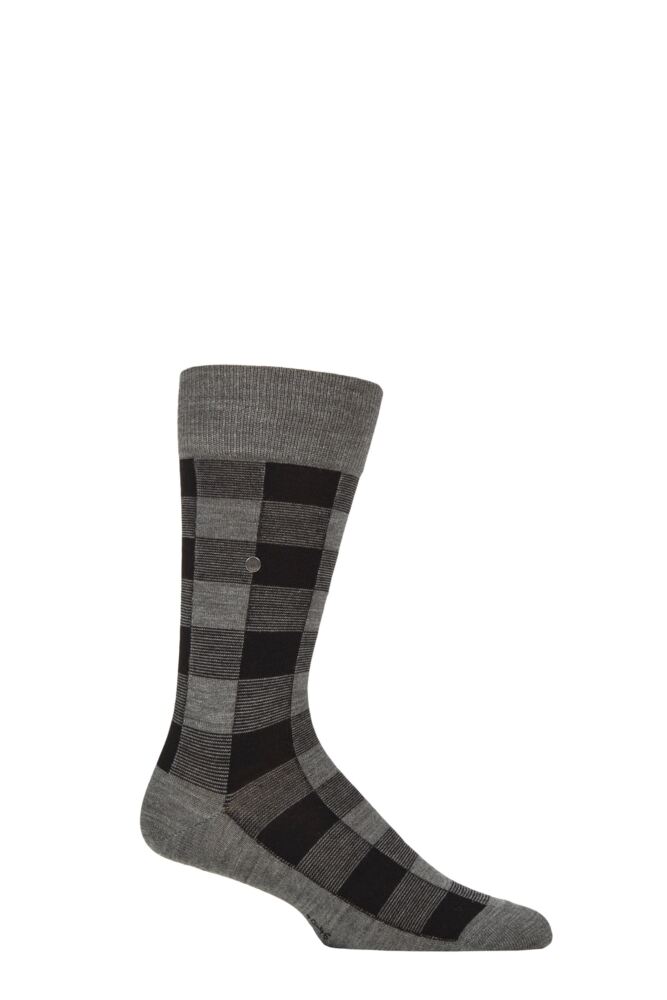 Sockshop BurlingtonMens We Care Buffalo Check Virgin Wool Socks