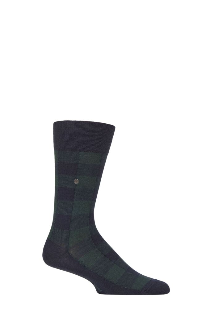 Sockshop BurlingtonMens We Care Buffalo Check Virgin Wool Socks