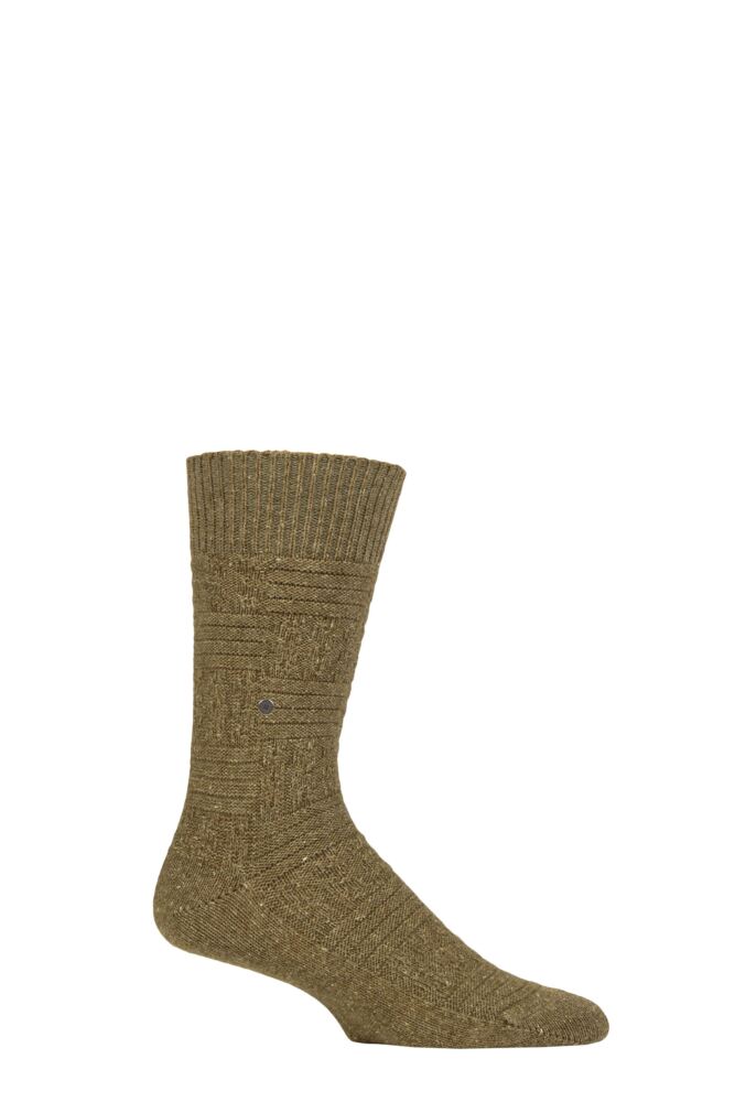 Sockshop BurlingtonMens Wool Cotton Blend Structured Boot Socks