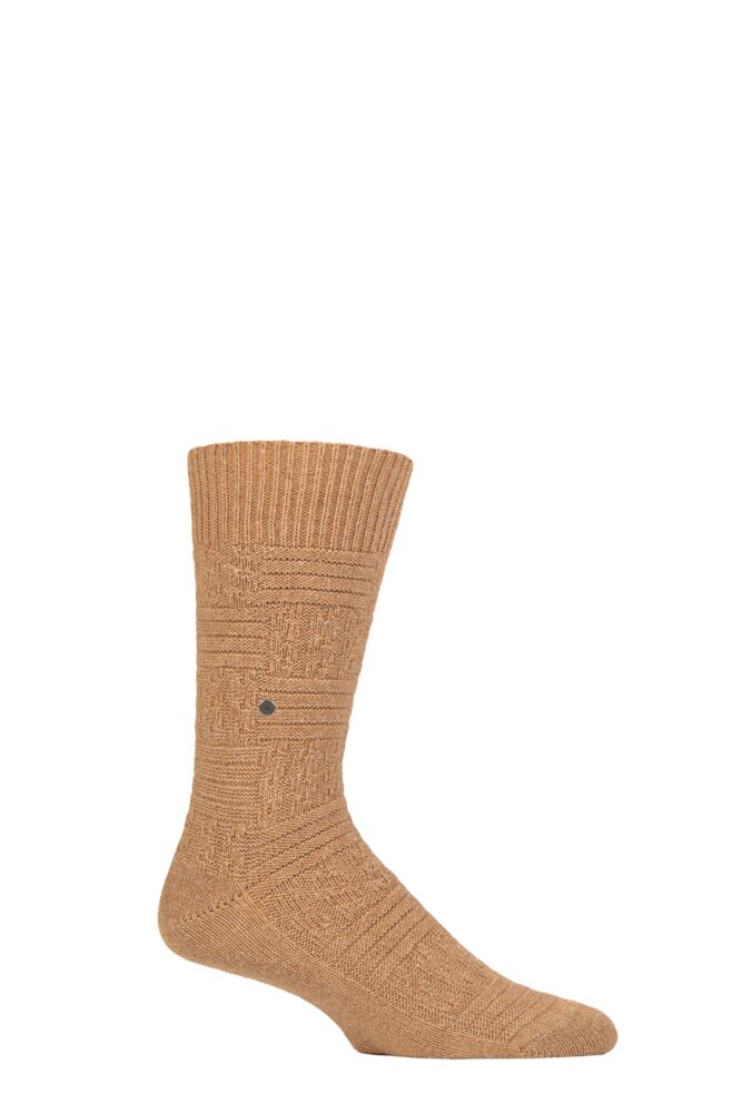 Sockshop BurlingtonMens Wool Cotton Blend Structured Boot Socks