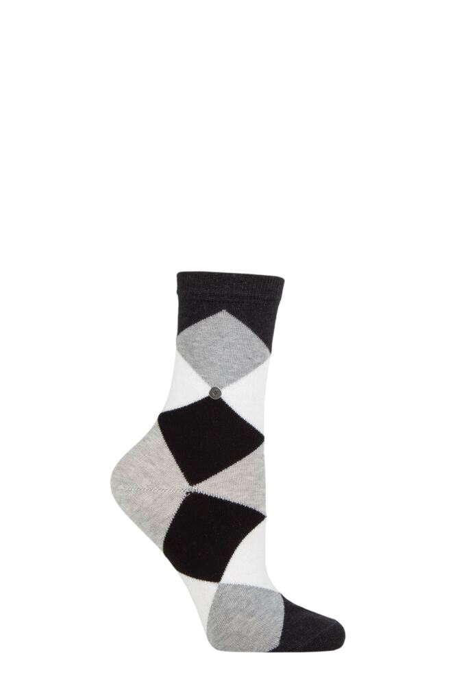 Sockshop BurlingtonWomens Cotton Bonnie All Over Blend Argyle Socks