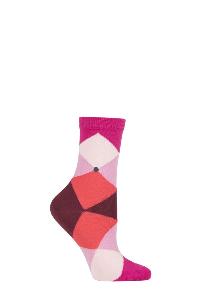 Sockshop BurlingtonWomens Cotton Bonnie All Over Blend Argyle Socks