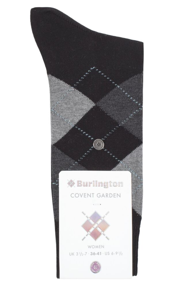 sockshop BurlingtonWomens Cotton Covent Garden Argyle Socks