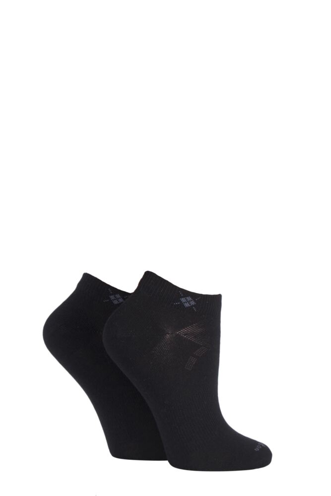 Sockshop BurlingtonWomens Cotton Everyday Trainer Socks 2-Pair