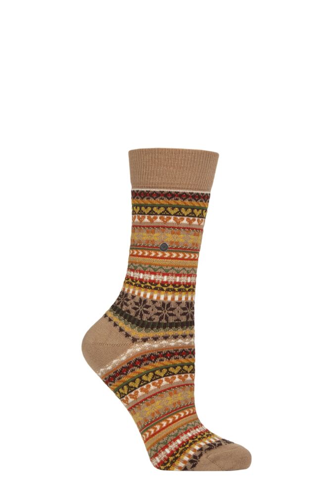 Sockshop BurlingtonWomens Fair Isle Delight Wool Socks