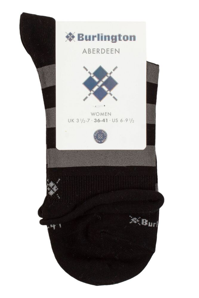 sockshop BurlingtonWomens Viscose Aberdeen Striped Socks