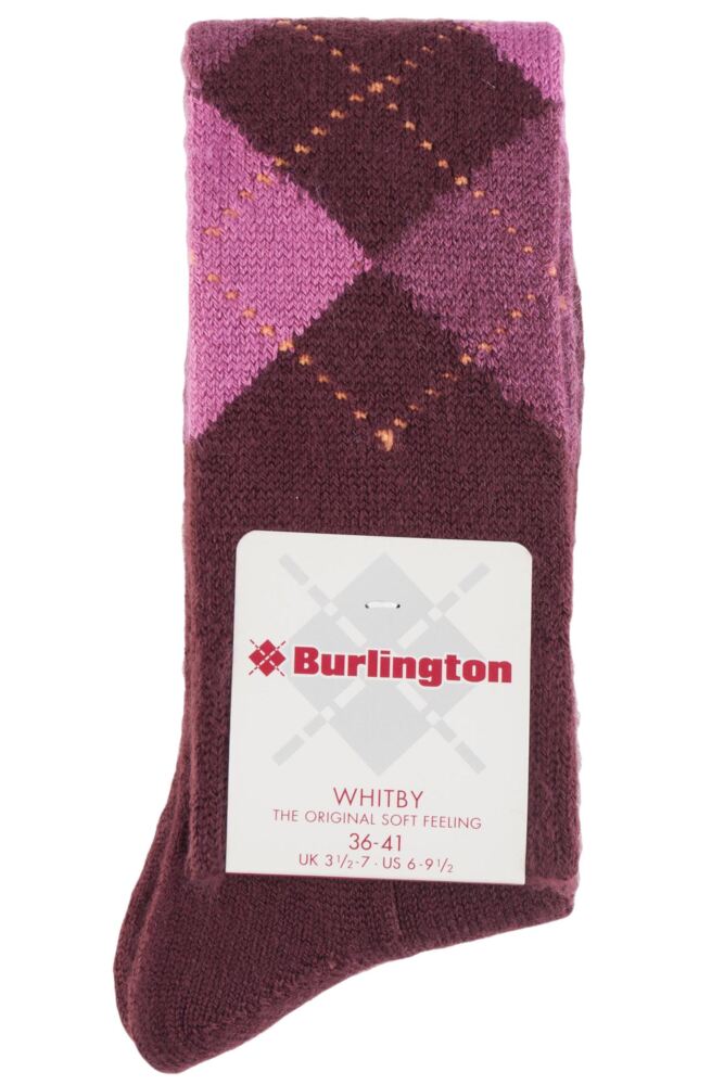 sockshop BurlingtonWomens Whitby Extra Soft Argyle Knee High Socks