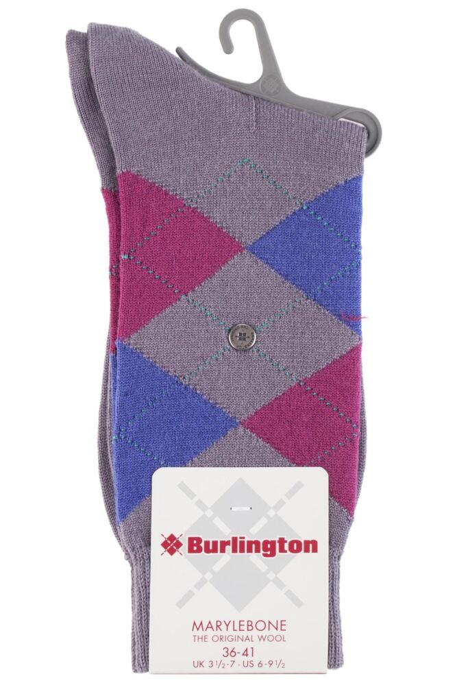 sockshop BurlingtonWomens Wool Marylebone Argyle Socks