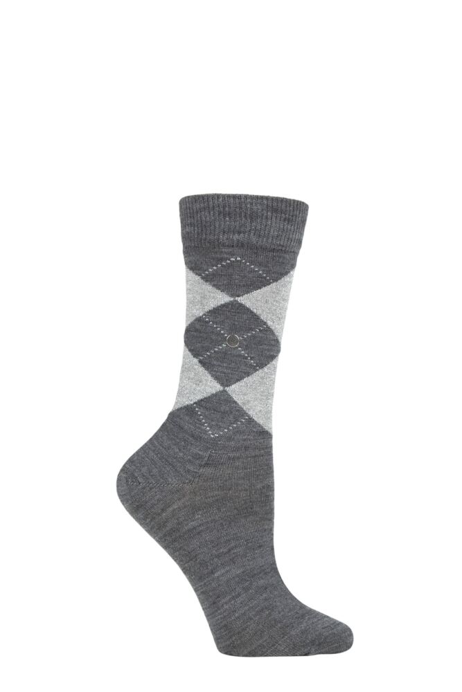 Sockshop BurlingtonWomens Wool Marylebone Lurex Argyle Socks