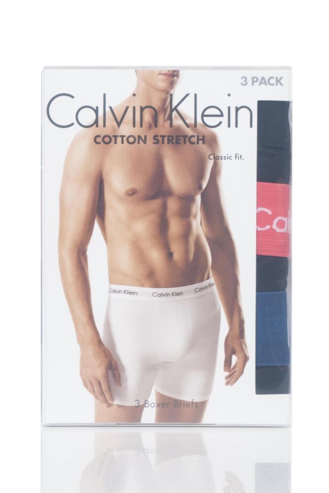 sockshop Calvin KleinMens Cotton Stretch Longer Leg Trunks 3-Pack