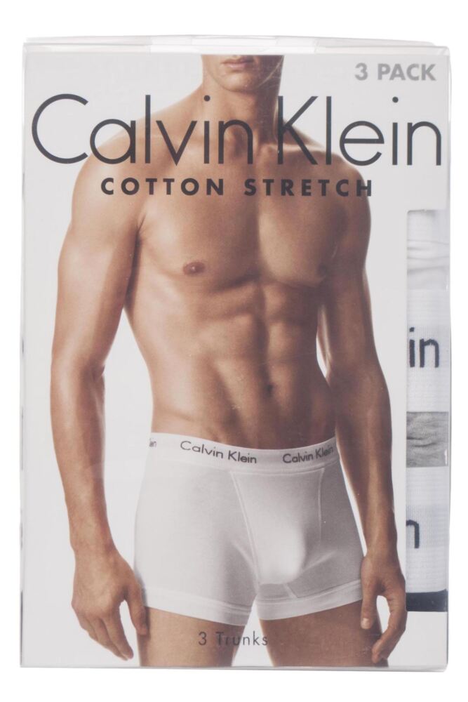 sockshop Calvin KleinMens Cotton Stretch Trunks 3-Pack