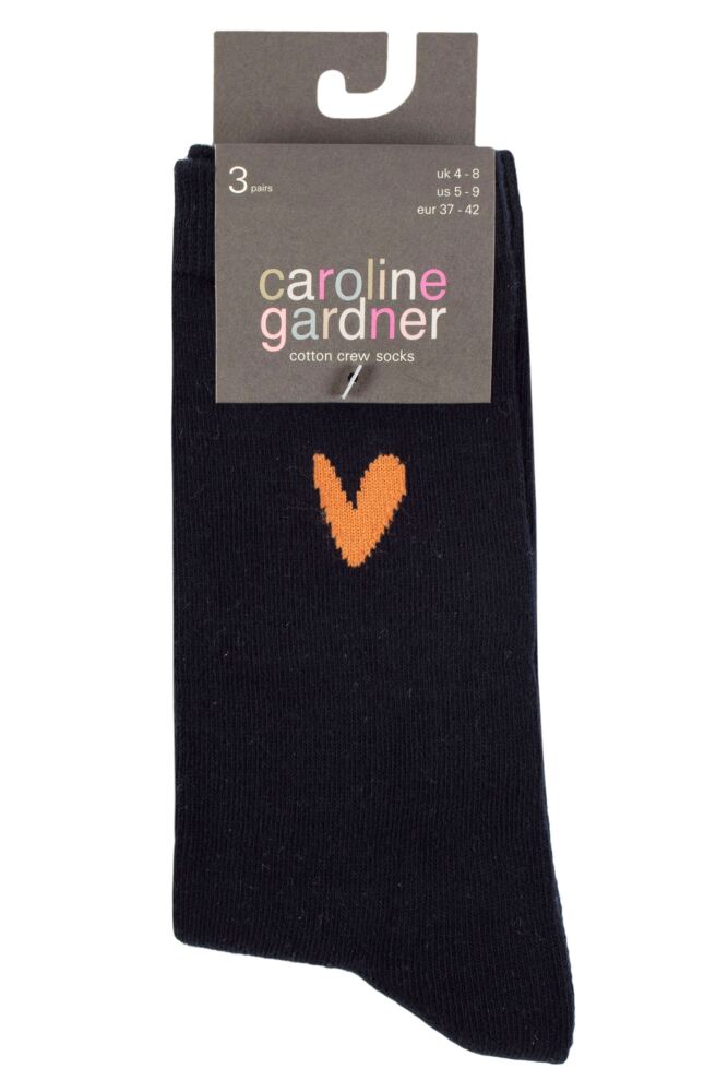 sockshop Caroline GardnerWomens Cotton Patterned Socks 3-Pair