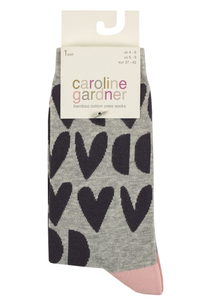 sockshop Caroline GardnerWomens Patterned Bamboo and Cotton Blend Socks