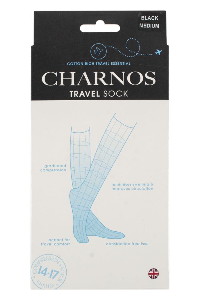 sockshop CharnosMens & Womens Cotton Travel Flight Socks