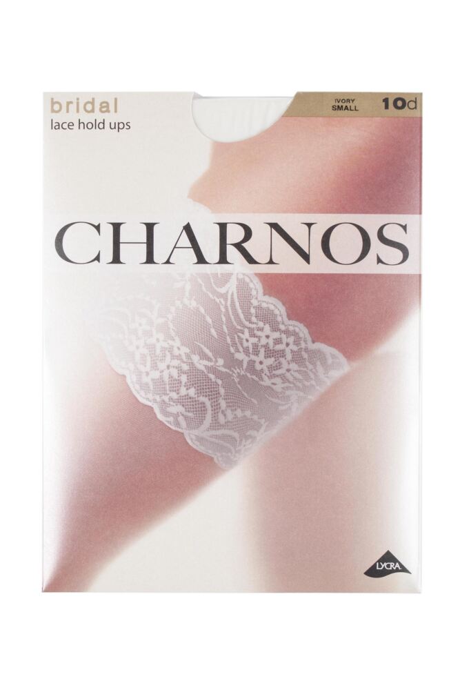 sockshop CharnosWomens 10 Denier Bridal Lace Top Hold Ups