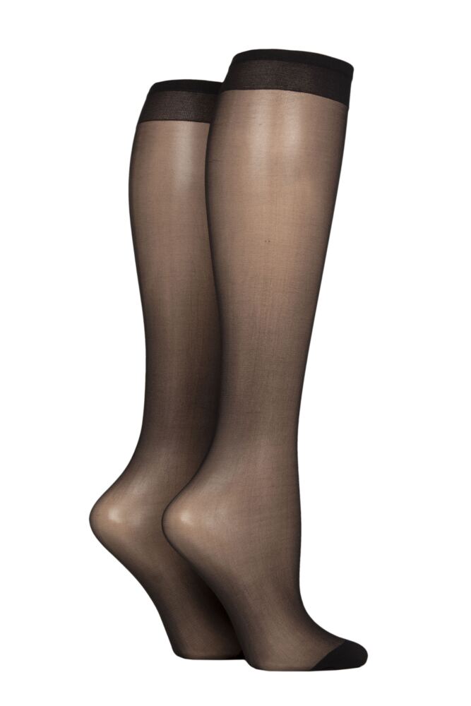 Sockshop CharnosWomens 10 Denier Sheer Knee Highs 2-Pair
