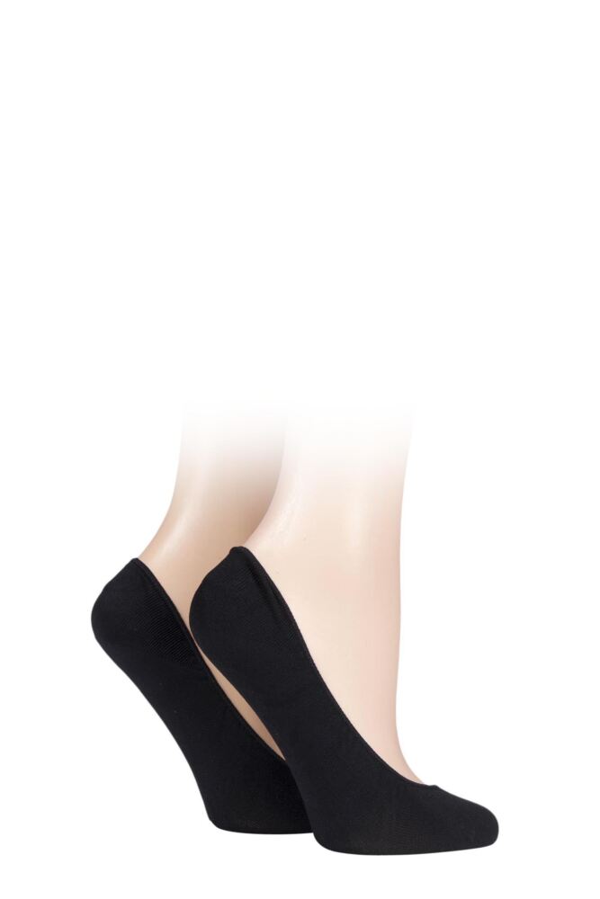 Sockshop CharnosWomens Ballerina Footsies With Gripper 2-Pair