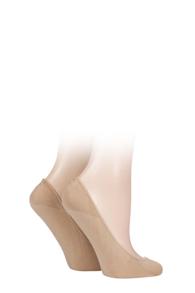 Sockshop CharnosWomens Ballerina Footsies With Gripper 2-Pair