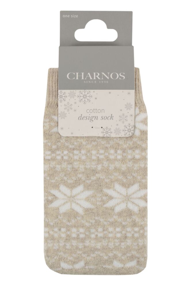 sockshop CharnosWomens Cotton Christmas Slipper Socks