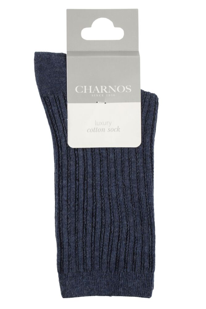 sockshop CharnosWomens Organic Cotton Cable Knit Socks
