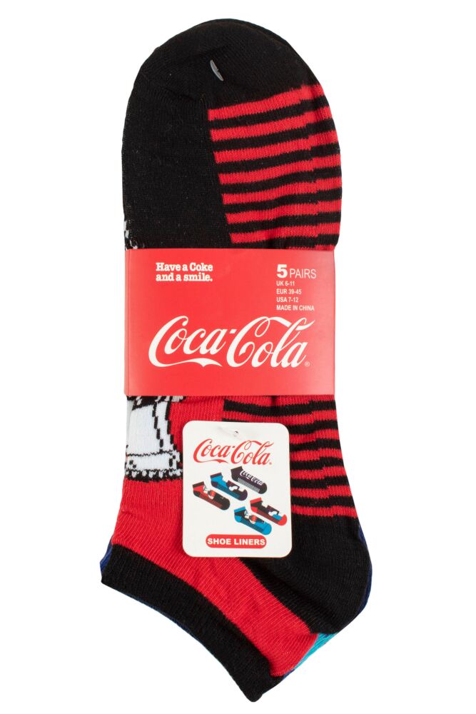 sockshop Coca-ColaMens Polar Bear Shoe Liners 5-Pair