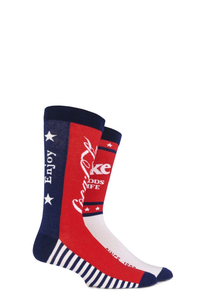 Sockshop Coca-ColaMens Stars & Stripes True Socks 2-Pair