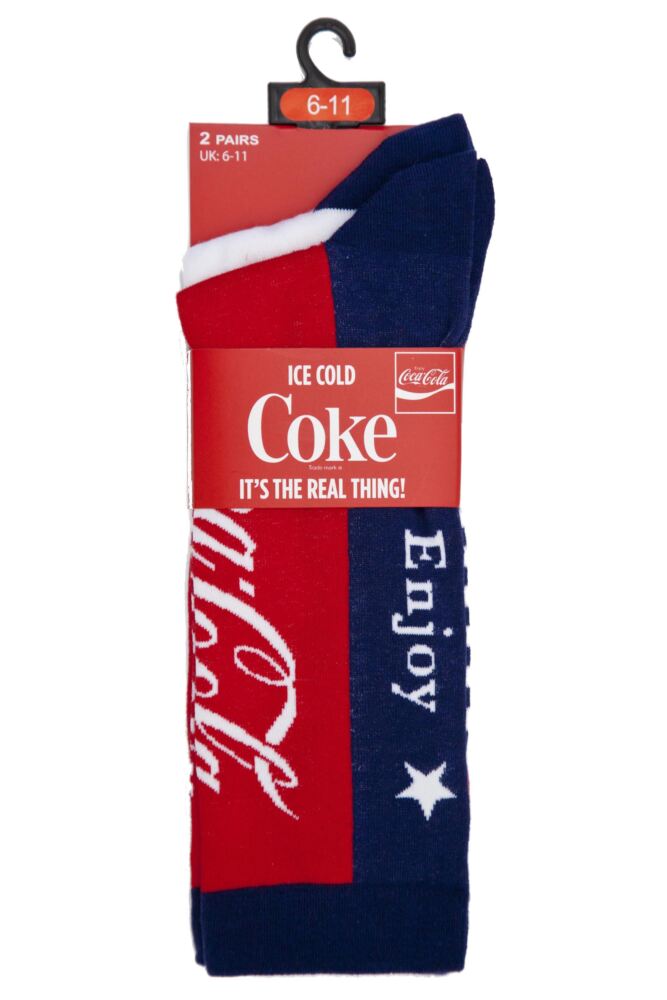sockshop Coca-ColaMens Stars & Stripes True Socks 2-Pair
