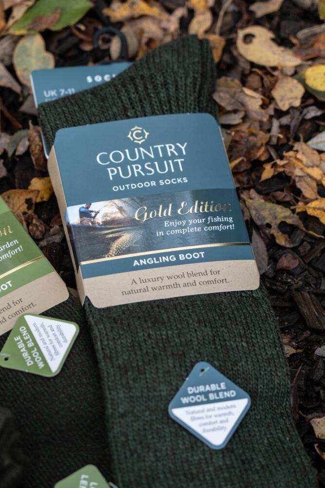 Sockshop Country PursuitMens Angling Wool Boot Socks – 1 Pair