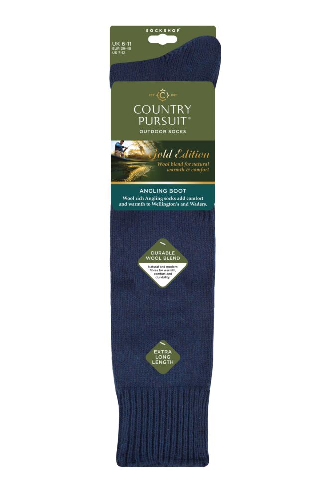 sockshop Country PursuitMens Angling Wool Boot Socks – 1 Pair
