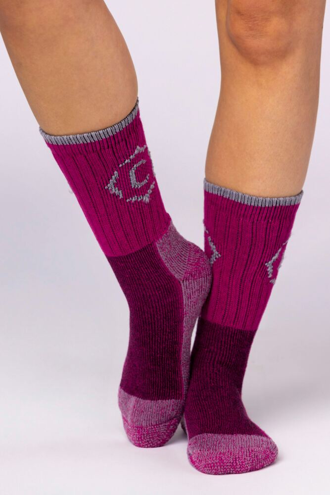 Sockshop Country PursuitWomen's Gritstone Hiker Cotton Boot Socks – 3 Pair