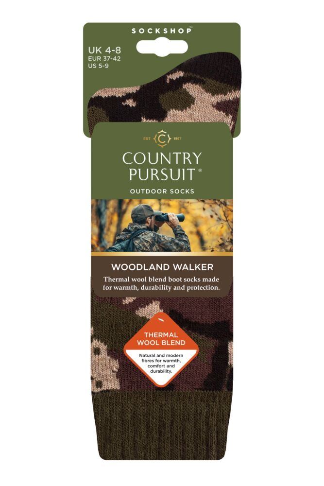 sockshop Country PursuitWomen's Woodland Walker Thermal Wool Boot Socks – 1 Pair