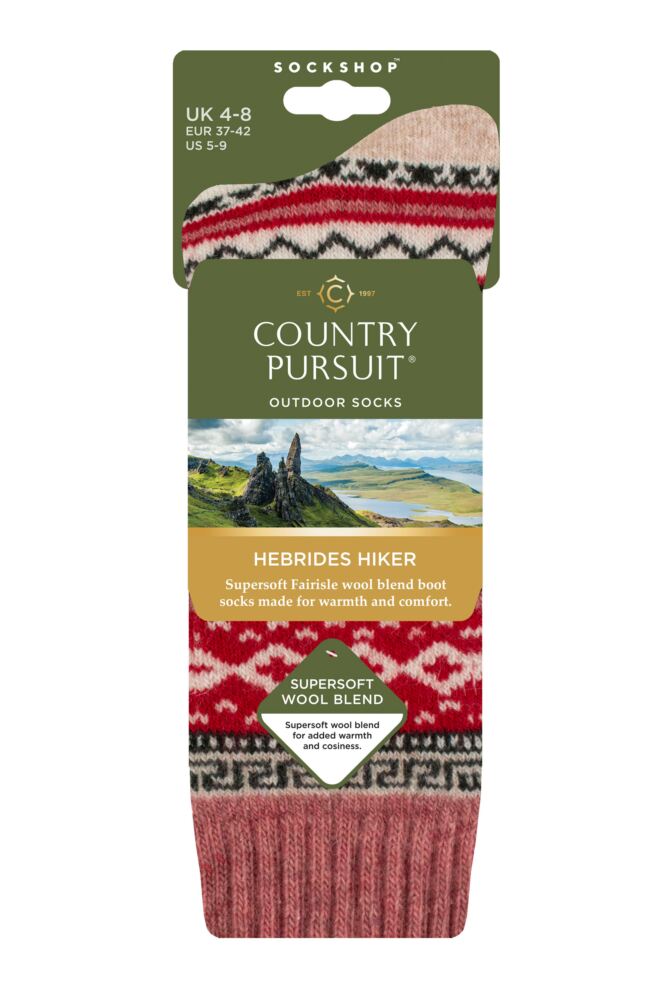 sockshop Country PursuitWomens Hebrides Hiker Wool Boot Socks
