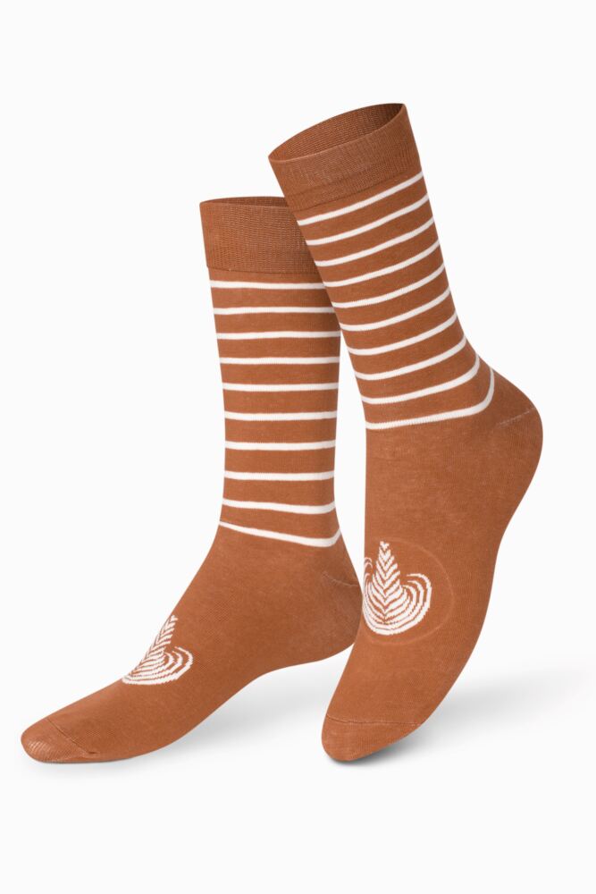 Sockshop EAT MY SOCKSMens & Womens Cotton Caffe Latte Socks
