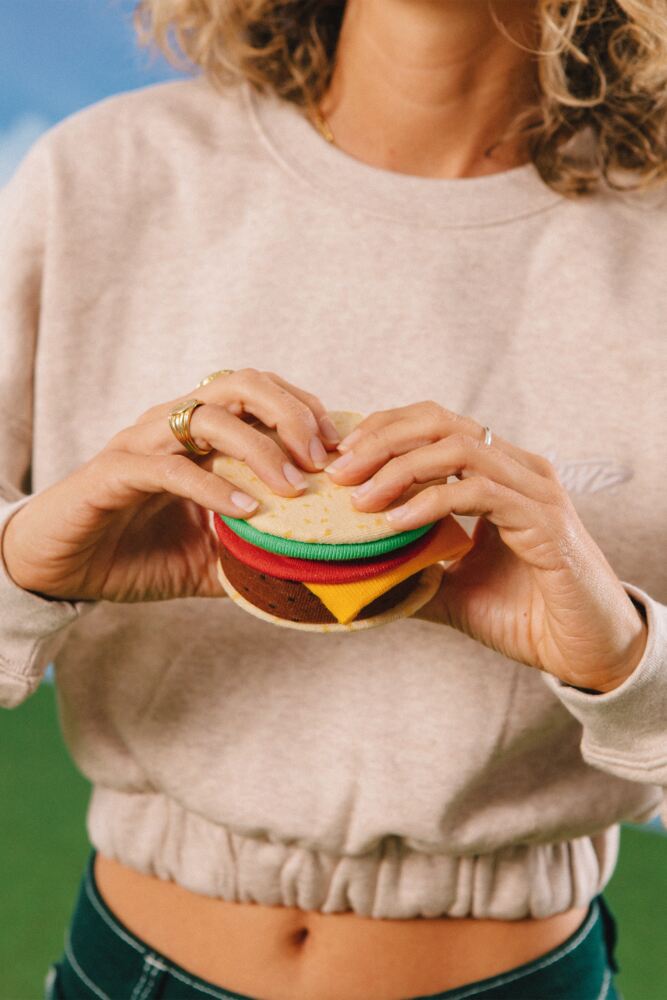 Sockshop EAT MY SOCKSMens & Womens Cotton Cheeseburger Socks