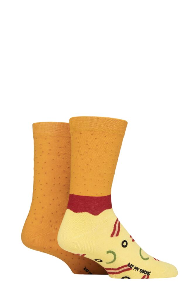 Sockshop EAT MY SOCKSMens & Womens Cotton Full Napoli Pizza Socks 2-Pair