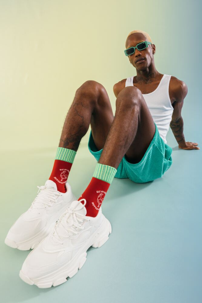 Sockshop EAT MY SOCKSMens & Womens Cotton Hot Sauce Sriracha Socks